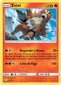 Entei (28/236) - Carta Avulsa Pokemon