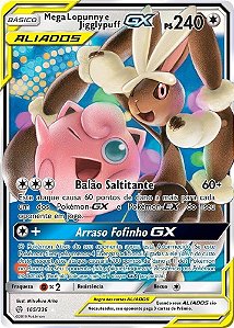 Mega Lopunny e Jigglypuff-GX (165/236) - Carta Avulsa Pokemon