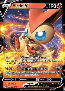 Indeedee V 91/202 NM in Portuguese Sword & Shield Pokémon TCG