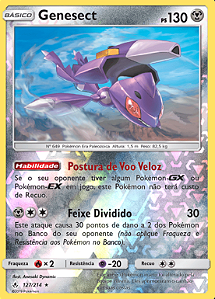 Carta Pokémon Genesect V Full Arte Coleção Golpe Fusão