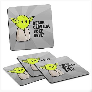 Porta Copos Dr. Pepper Mestre Mini Yoda - Beber Cerveja Você Deve!