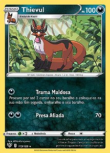 Thievul (113/189) - Carta Avulsa Pokemon