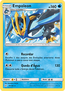 Cartas TCG Pokémon tipo Água