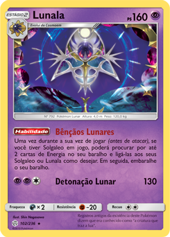 Lunala (102/236) FOIL - Carta Avulsa Pokemon
