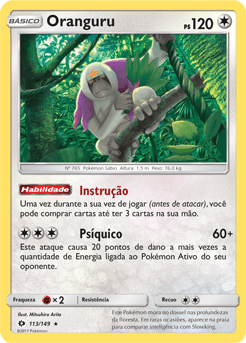 Oranguru (113/149) REV FOIL - Carta Avulsa Pokemon