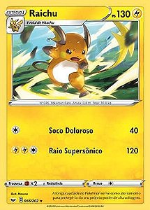 Raichu (66/202) REV FOIL - Carta Avulsa Pokemon