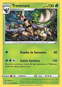 Trevenant (15/192) REV FOIL - Carta Avulsa Pokemon