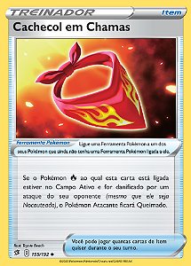 Cachecol em Chamas / Burning Scarf (155/192) - Carta Avulsa Pokemon