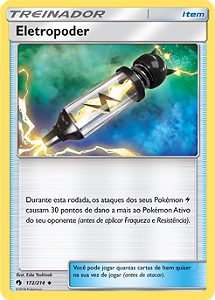 Eletropoder / Electropower (172/214) - Carta Avulsa Pokemon