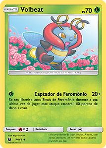 Volbeat (17/168) - Carta Avulsa Pokemon