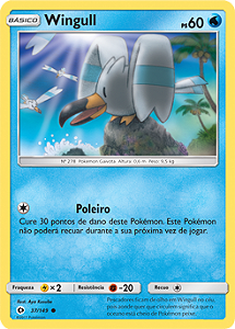 Wingull (37/149) - Carta Avulsa Pokemon