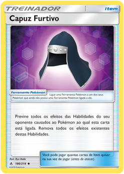 Capuz Furtivo / Stealthy Hood (186/214) - Carta Avulsa Pokemon