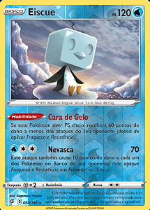 Eiscue (54/192) REV FOIL - Carta Avulsa Pokemon