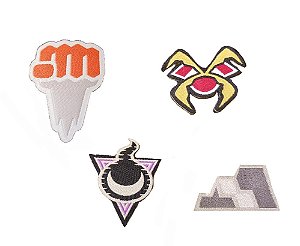 4 Emblemas bordados de Ginásios Pokemon - Motostoke, 2# Stow-on-Side e Circhester