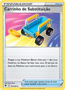 Carrinho de Substituição / Switch Cart (154/189) - Carta Avulsa Pokemon