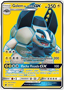 Golem de Alola-GX (102/111) - Carta Avulsa Pokemon