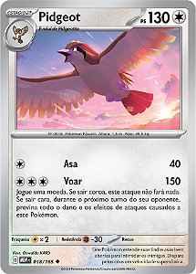 Pidgeot (018/165) REV FOIL  - Carta Avulsa Pokemon