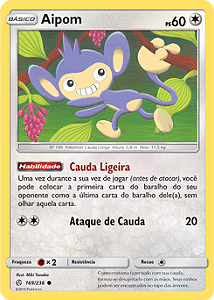 Aipom (169/236) REV FOIL - Carta Avulsa Pokemon