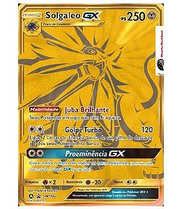Carta Pokémon Lendário Solgaleo Gx Sol E Lua
