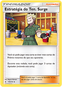 Estratégia do Ten. Surge / Lt. Surge’s Strategy (178/214) - Carta Avulsa Pokemon
