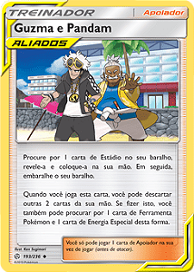 Guzma e Pandam / Guzma & Hala (193/236) REV FOIL - Carta Avulsa Pokemon