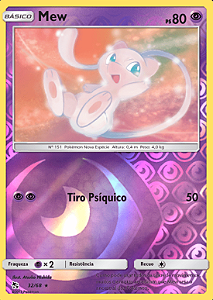 Carta pokemon celebrações foil mew 011/025