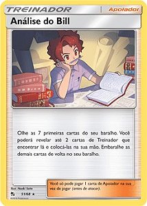 Análise do Bill / Bill's Analysis (51/68) - Carta Avulsa Pokemon