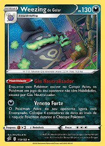 Weezing de Galar / Galarian Weezing (113/192) REV FOIL - Carta Avulsa Pokemon