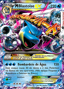 M Blastoise EX (30/146) - Carta Avulsa Pokemon