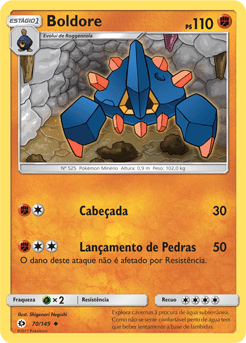 Boldore (70/149) REV FOIL - Carta Avulsa Pokemon
