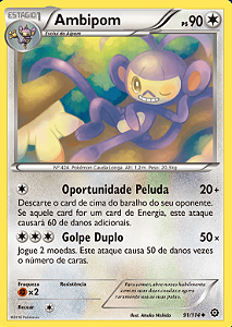 Ambipom (91/114) - Carta Avulsa Pokemon