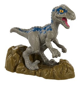 Velociraptor Blue (6cm) - Miniatura Colecionável Jurassic World / Micro Collection Mattel