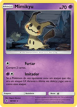 Mimikyu (58/145) - Carta Avulsa Pokemon