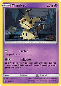 Mimikyu (58/145) - Carta Avulsa Pokemon