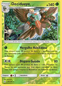 Decidueye (20/236) REV FOIL - Carta Avulsa Pokemon