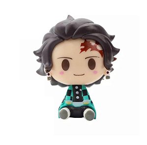 Tanjiro Kamado (Kimetsu no Yaiba) - Miniatura Chibi Colecionavel Demon Slayer - 4,5cm