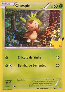 Chespin (6/25) FOIL - Carta Avulsa Pokemon