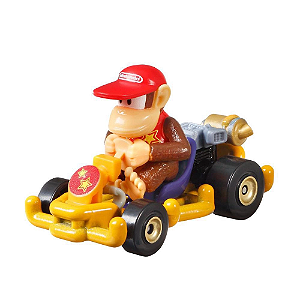 Diddy Kong / Mario Kart - Carro Colecionável Hot Wheels (6cm)