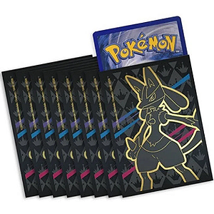 Sleeves para Cartas Pokémon Lucário VMax- Pacote c/65 unidades