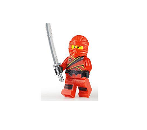 Kai Smith / Ninja Vermelho / Resistance Kai (S8) - Minifigura de Montar Ninjago