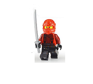 Kai Dragon Master / Ninja Vermelho - Minifigura de Montar Ninjago