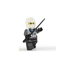 Zane Dragon Master / Ninja Branco - Minifigura de Montar Ninjago