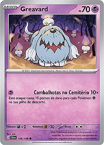 Greavard (104/198) REV FOIL - Carta Avulsa Pokemon