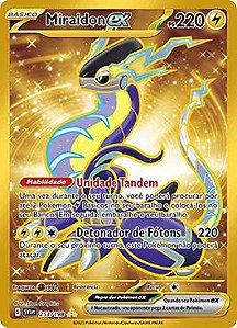 Box Pokémon Lendas em Paldea: Miraidon E/ou Koraidon EX Coleção Especial -  151 E.V. 3,5