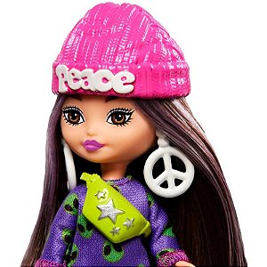 Boneca Barbie Extra Mini Minis Colecionável Vestido de Alien - 10cm