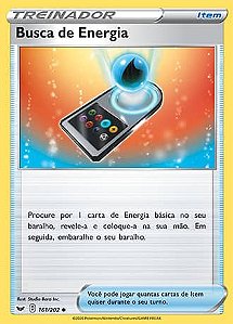 Busca de Energia Energy Search (161/202) - Carta Avulsa Pokemon