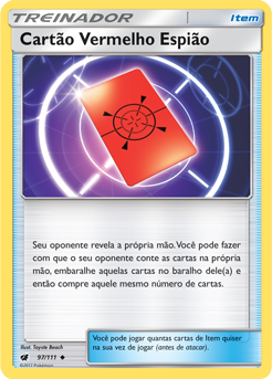 Cartão Vermelho / Espião Peeking Red Card (97/111) - Carta Avulsa Pokemon