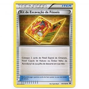 Kit de Escavação de Fósseis / Fossil Excavation Kit (101/124) - Carta Avulsa Pokemon