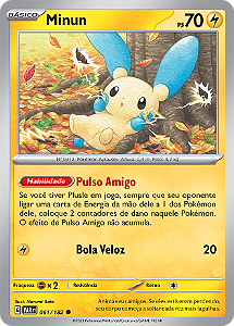 Minun (061/182) - Carta Avulsa Pokemon