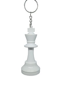 Chaveiro 3D Peça de Xadrez - Rei Branco 8,5 cm